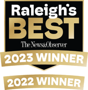 We won the Raleigh's Best Award for both 2022 and 2023!