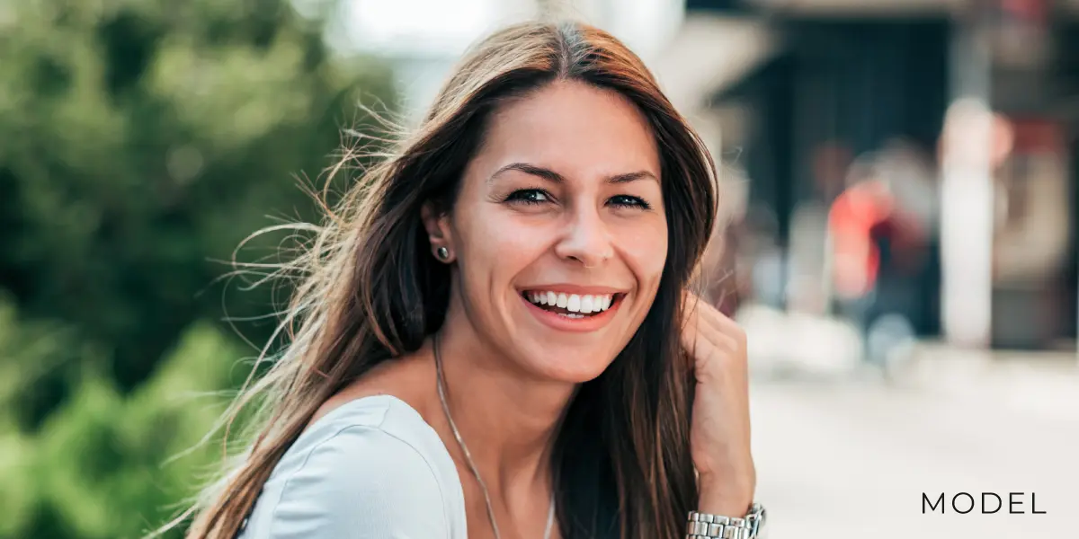Woman Smiling in the Sun
