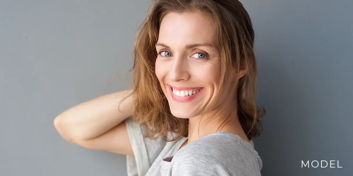 Woman Smiling and Not Sweating