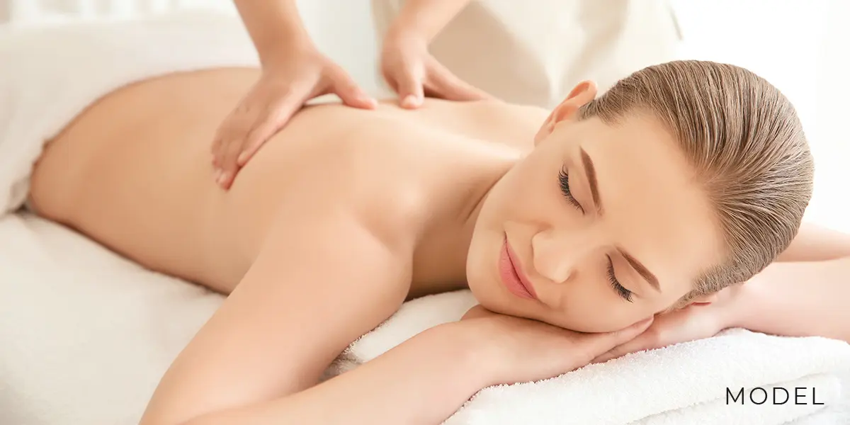 Woman with Smooth Skin Gets a Massage