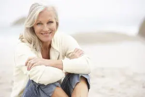 Older Model on the Beach