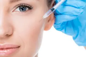 Model Undergoing Botox