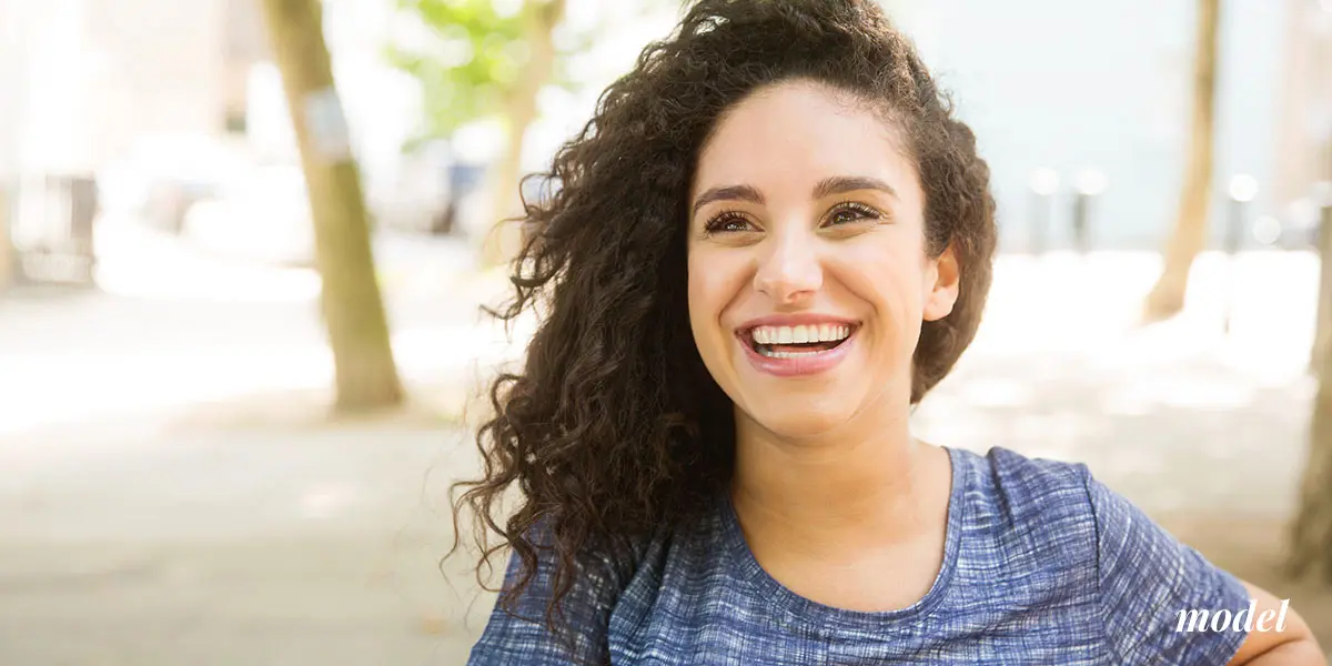 Chemical Peels Model Smiling