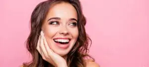 Young Female Model With Pink Background