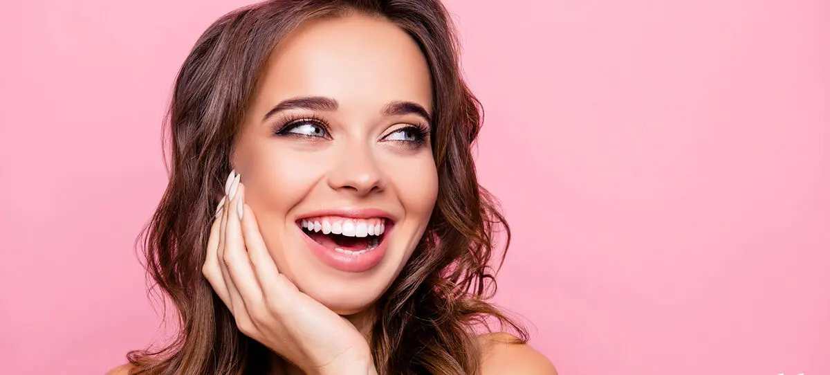 Young Female Model With Pink Background