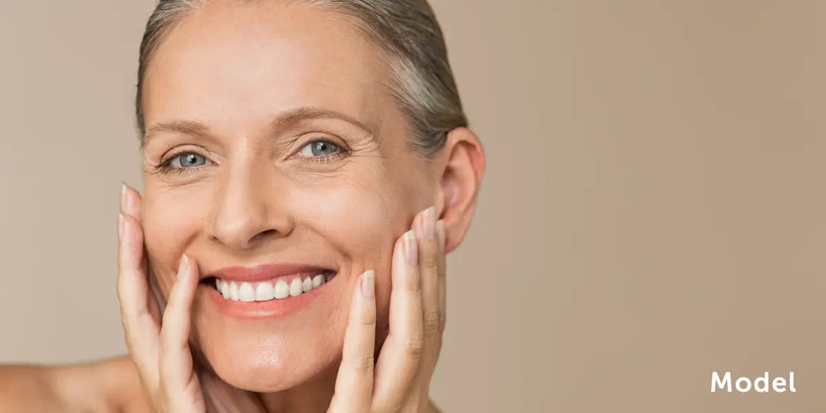 Female model for Firm & Tone.