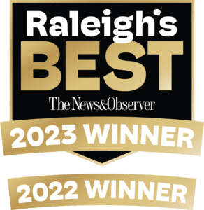 We won the Raleigh's Best Award for both 2022 and 2023!