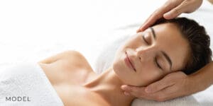 Woman Enjoying a Spa Day