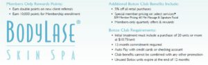 Botox membership benefits | bodylase®